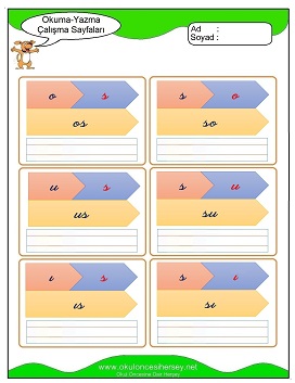 s sesi Grubu Çalışma Sayfaları